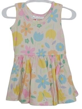 Dot Dot Smile Girls Dress Size 6 To 12 Months Butterfly Bloom Tank Baby Tank